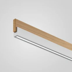 quitani Suspension LED Keijo, nickel/chêne, 83 cm| Suspensions Led|Suspensions