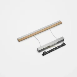 quitani Suspension LED Keijo, nickel/chêne, 83 cm| Suspensions Led|Suspensions