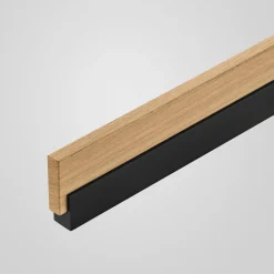 quitani Suspension LED Keijo, noir/chêne, 98cm| Suspensions Led|Suspensions