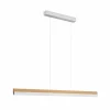 quitani Suspension LED Keijo, nickel/chêne, 123 cm| Suspensions Led|Suspensions
