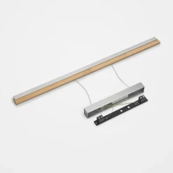 quitani Suspension LED Keijo, nickel/chêne, 123 cm| Suspensions Led|Suspensions