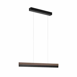 quitani Suspension LED Keijo, noir/noix, 83 cm| Suspensions Led|Suspensions