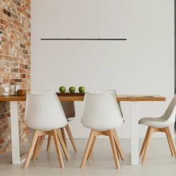 quitani Suspension LED Margita, longueur 88 cm, noir| Suspensions Led|Suspensions