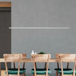 quitani suspension LED Margita, longueur 118 cm, argenté| Suspensions Led|Suspensions