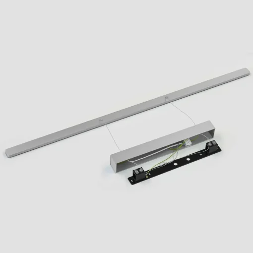 quitani suspension LED Margita, longueur 118 cm, argenté| Suspensions Led|Suspensions