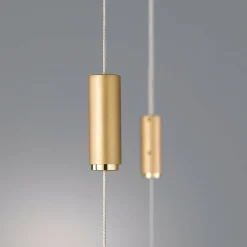 quitani Suspension LED Tolu, longueur 119 cm, laiton| Suspensions Led|Suspensions