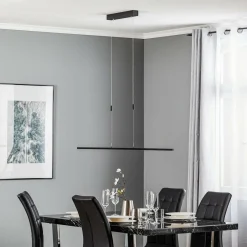 quitani Suspension LED Tolu, noir, longueur 138 cm| Suspensions Led|Suspensions