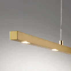 quitani Suspension LED Tolu, longueur 179 cm, laiton| Suspensions Led|Suspensions