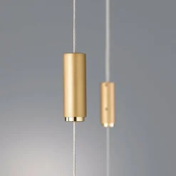 quitani Suspension LED Tolu, longueur 179 cm, laiton| Suspensions Led|Suspensions