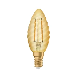 Radium LED Essence Ambiante E14 2,5W rainuré doré| Ampoules Filament|Ampoules Filament
