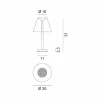 Rotaliana Dina T1 lampe à poser LED blanche/noire| Lampes À Poser Led|Lampes À Poser Et Lampes De Table