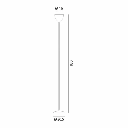 Rotaliana Drink lampadaire LED, graphite| Lampadaires Led|Lampadaires