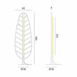 Rotaliana Eden Banana lampadaire LED, vert clair| Lampadaires Led|Lampadaires