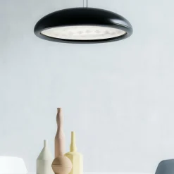 Rotaliana Febo H1 suspension LED noire mate| Suspensions Led|Suspensions