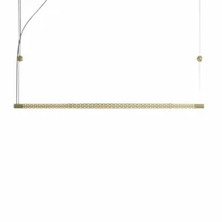 Rotaliana Squiggle H8 suspension LED dorée 140cm| Suspensions Led|Suspensions