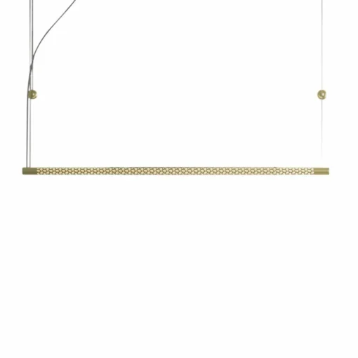 Rotaliana Squiggle H8 suspension LED dorée 140cm| Suspensions Led|Suspensions