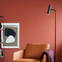 Schöner Wohnen Stina lampadaire LED noir| Lampadaires Led|Lampadaires