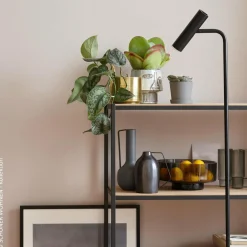 Schöner Wohnen Stina lampadaire LED noir| Lampadaires Led|Lampadaires