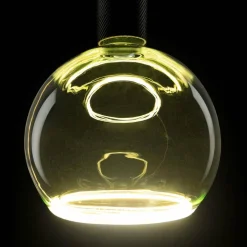 SEGULA Ampoule globe LED Floating, E27, vert G200 6 W 922 dim| Lampes Led À Intensité Variable|Ampoules Led
