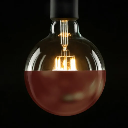 SEGULA globe LED E27 6,5W 927 tête miroir cuivrée| Lampes Led À Intensité Variable|Ampoules Led