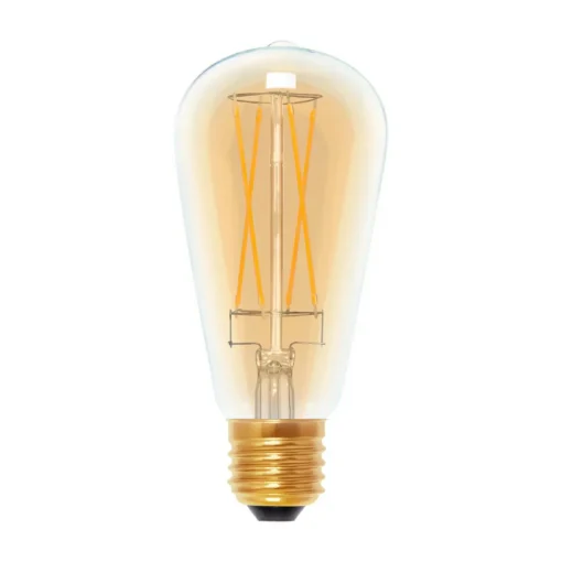 SEGULA LED E27 ST64 5W 2 200K doré/doré dim| Lampes Led À Intensité Variable|Ampoules Led