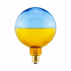 SEGULA LED-Globe Illusion, E27 G145 bleu/ambre 6W 1.900K dim| Lampes Led À Intensité Variable|Ampoules Led
