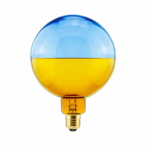 SEGULA LED-Globe Illusion, E27 G145 bleu/ambre 6W 1.900K dim| Lampes Led À Intensité Variable|Ampoules Led