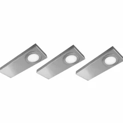 Evotec Set de 3 lampes sous meuble LED plates Tain-CF| Luminaires Led D'Intérieur