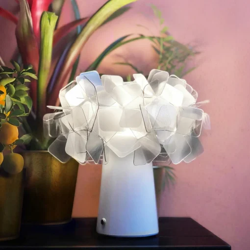 Slamp Clizia lampe à poser LED, batterie, fumé| Lampes À Poser Led|Lampes À Poser Et Lampes De Table