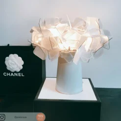 Slamp Clizia lampe à poser LED, batterie, fumé| Lampes À Poser Led|Lampes À Poser Et Lampes De Table