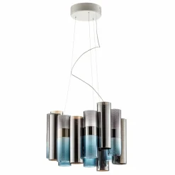 Slamp La Lollo Medium suspension bleue/fumée| Suspensions Led|Suspensions