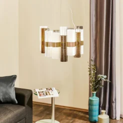 Slamp La Lollo Medium suspension étain/blanche| Suspensions Led|Suspensions