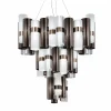 Slamp La Lollo XL suspension LED Ø80cm étain/blanc| Suspensions Led|Suspensions