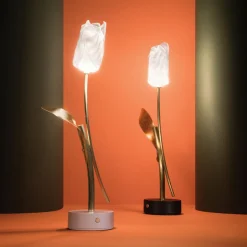 Slamp lampe de table LED rechargeable Tulip, pied noir| Lampes À Poser Led|Lampes À Poser Et Lampes De Table