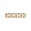 Slamp Suspension LED La Lollo, doré, 140 cm| Suspensions Led|Suspensions