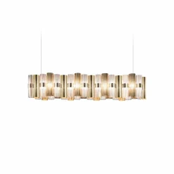 Slamp Suspension LED La Lollo, doré, 140 cm| Suspensions Led|Suspensions
