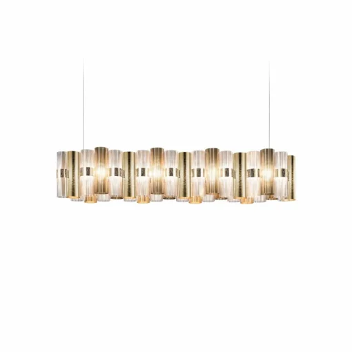 Slamp Suspension LED La Lollo, doré, 140 cm| Suspensions Led|Suspensions
