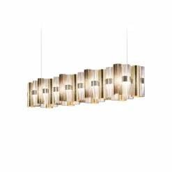Slamp Suspension LED La Lollo, doré, 140 cm| Suspensions Led|Suspensions