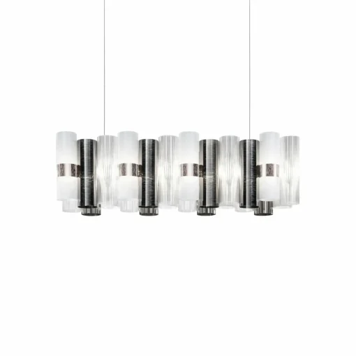 Slamp Suspension LED La Lollo, couleur étain, 100 cm| Suspensions Led|Suspensions