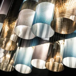 Slamp Suspension LED La Lollo, couleur étain, 100 cm| Suspensions Led|Suspensions