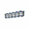 Slamp Suspension LED La Lollo bleu-violet, 140 cm| Suspensions Led|Suspensions