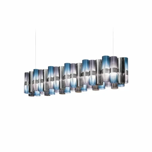 Slamp Suspension LED La Lollo bleu-violet, 140 cm| Suspensions Led|Suspensions