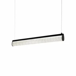 Slamp Suspension LED Modula, plissé, noir| Suspensions Led|Suspensions