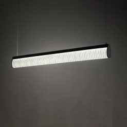 Slamp Suspension LED Modula, plissé, noir| Suspensions Led|Suspensions