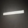 Slamp Suspension LED Modula, plissé, gris clair| Suspensions Led|Suspensions