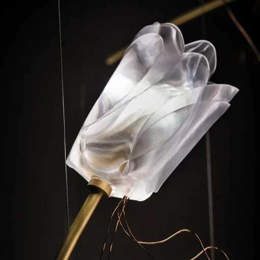 Slamp Tulip 7 suspension LED prisme/laiton ang| Suspensions Led|Suspensions