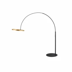 SLV Lampe sur pied LED One Bow FL, noir/laiton, acier| Lampadaires Led|Lampadaires
