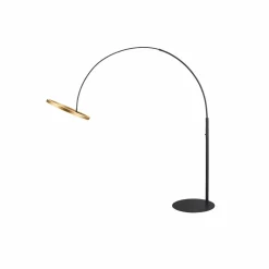 SLV Lampe sur pied LED One Bow FL, noir/laiton, acier| Lampadaires Led|Lampadaires