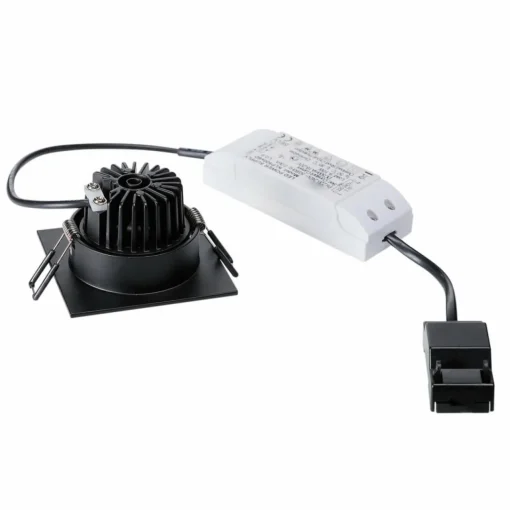 SLV Patta-I lampe encastrée LED angulaire noir mat| Spots Encastrés Led|Luminaires Led D'Intérieur