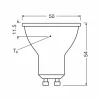 OSRAM Source lumineuse LED réflecteur GU10 6,9W 120° 865 claire| Ampoules Led|Ampoules Led